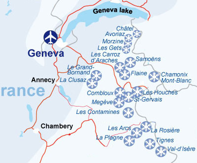 Flying to Geneva - ski resorts near GVA